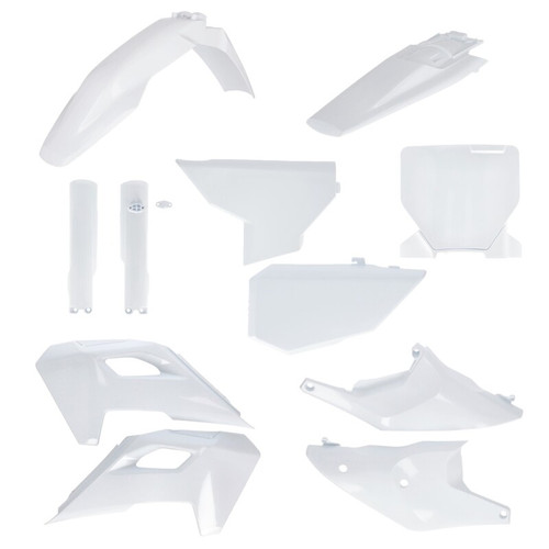 Acerbis 23-24 Husqvarna 250-450 FC/ FX/TC/ TX Full Plastic Kit - 20 White - 2986610002 Photo - Primary
