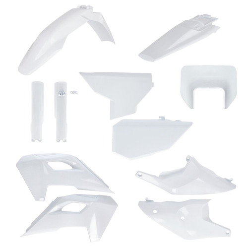 Acerbis 24+ Husqvarna 250-501 FE/ TE Full Plastic Kit - 20 White - 2986650002 Photo - Primary