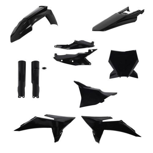 Acerbis 2025 KTM 125-450 SX/ SX-F/XC/XC-F Full Plastic Kit - Black - 2986810001 Photo - Primary