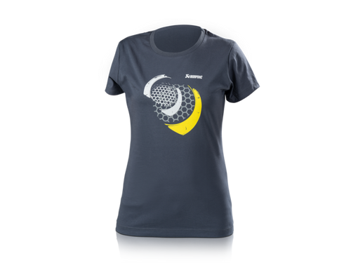 Akrapovic Lifestyle T-shirt Mesh Womens Blue-Grey - Small - 801764 User 1