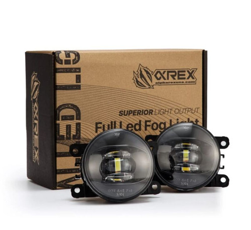 AlphaRex Universal Acura/Ford/Honda/Subaru/Nissan DoubleTap Dual Color LED Proj Fog Lights - Wt/Ambr - 210002 Photo - Primary