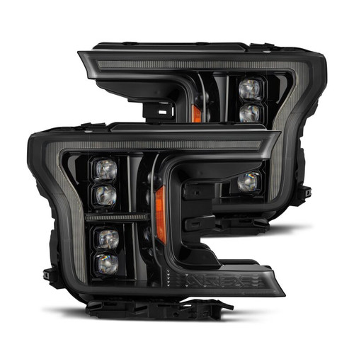 AlphaRex 18-20 Ford F-150 NOVA LED Proj Headlight Alpha Blk (14th Gen G2 Style) - 880249 Photo - Primary