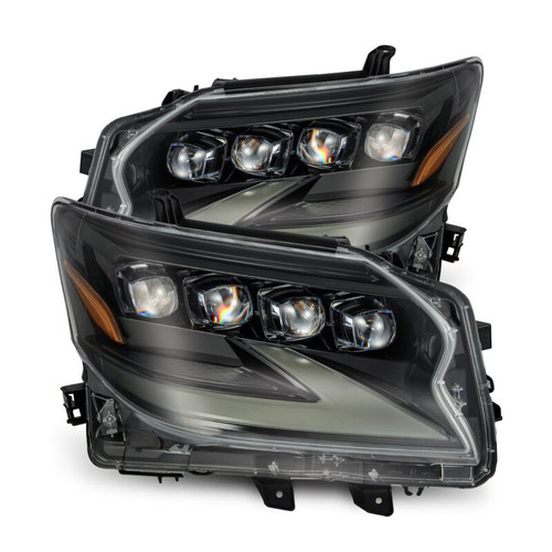 AlphaRex 14-19 Lexus GX460 (Non-AFS) NOVA LED Proj Headlights Alpha Black w/Activ Light/Seq Signal - 880301 Photo - Primary