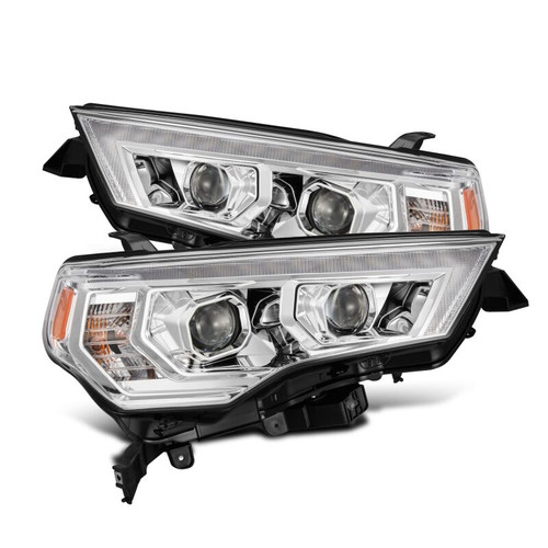 AlphaRex 14-22 Toyota 4Runner PRO-Series Projector Headlights Black w/Seq. Sig. + DRL - 880815 Photo - Primary