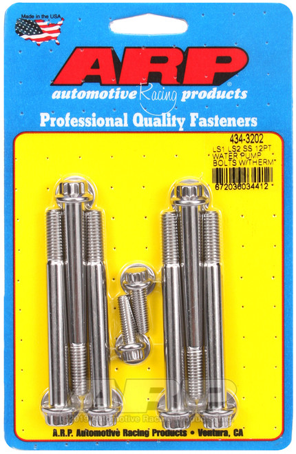ARP LS1 LS2 SS 12pt Water Pump Bolts w/Thermostat Housing Bolts Kit - 434-3202 Photo - Primary