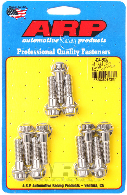 ARP LS1 LS2 SS 12pt Valley Cover Bolt Kit - 434-8002 Photo - Primary