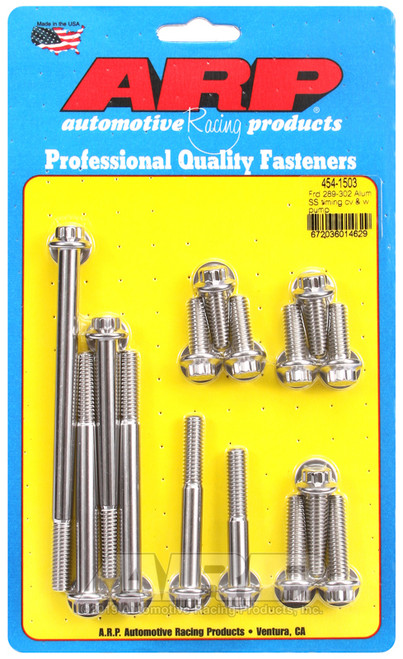 ARP Ford 289-302 Alum SS Timing Cover and Water Pump Kit - 454-1503 Photo - Primary