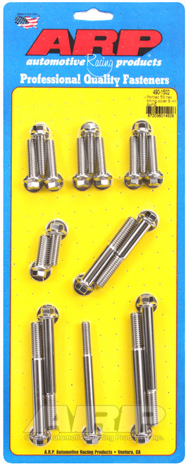 ARP Pontiac SS Polished Hex Timing Cover and Water Pump - 490-1502 Photo - Primary