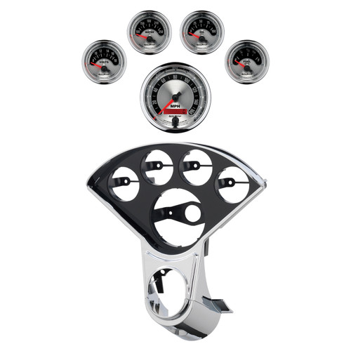 Autometer American Muscle Direct Fit Dash Kit 55-59 Chevy Truck (1 x 3-3/8in. / 4 x 2-1/16in.) - 2208-01 Photo - Primary