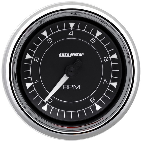 AutoMeter 3-3/8in 8K RPM In-Dash Tachometer Gauge - Chrome - 9797 Photo - Primary