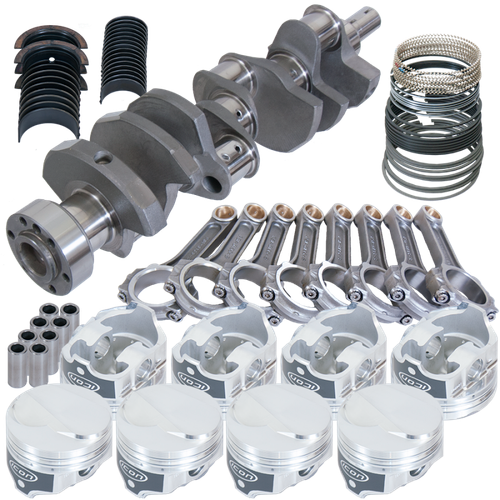 Eagle Chevy 454 1Pc 4.000in Crank 6.135in I-Beam Rods 18cc Dome 4.280in Pistons Rotating Assembly - 61322L030 Photo - Primary