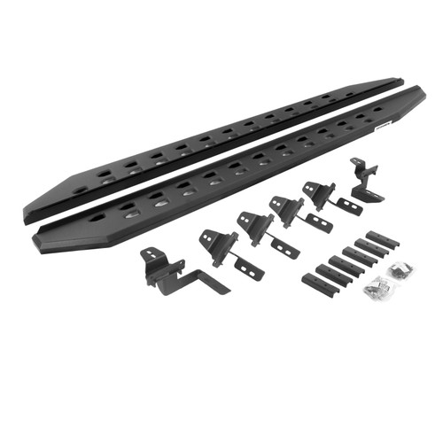 Go Rhino 07-18 Jeep Wrangler JK 4DR RB20 Slim Running Boards Kit (Incl. Brackets) - Tex. Blk - 69450568SPC User 1