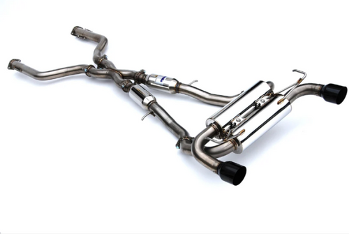 Invidia 2022+ Nissan Z 70mm Gemini Cat Back Exhaust - Single Layer Black Tip - HS22N4Z7GM1SBL User 1