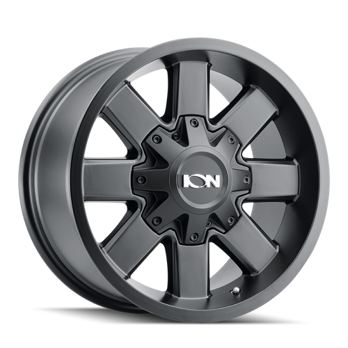 ION 141 18x9 / 8x165.1 BP / 18mm Offset / 125.2mm Hub Satin Black Wheel - 141-8981B18 Photo - Primary