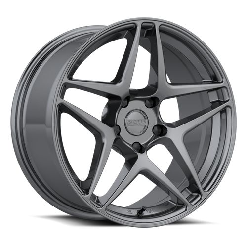 Kansei K15G Astro 18x8.5in / 5x112 BP / 35mm Offset / 66.56mm  Bore - Gunmetal - K15G-188517+35 Photo - Primary