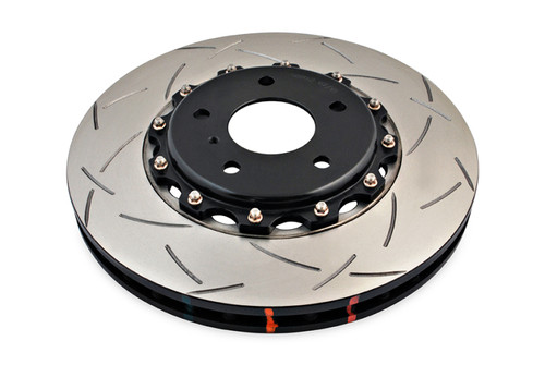 DBA 03-07 350Z / 03-04 G35 w/ Brembo Front Slotted 5000 Series 2 Piece Rotor Assembled w/ Black Hat - DBA5600BLKS Photo - Primary
