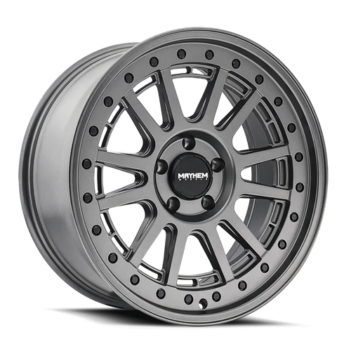 Mayhem 8305 Compass 17x9 / 6x139.7 BP / -6mm Offset / 106mm Hub Matte Gunmetal w/Blk Bolt Wheel - 8305-7983MGT Photo - Primary