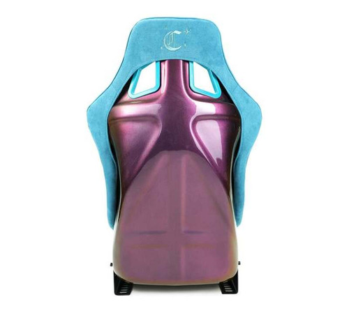 NRG FRP Bucket Seat (Medium) Prisma-Chromatic Dark Teal Vegan Suede w/ Chameleon Back - FRP-303DTL-CHRMTC User 1