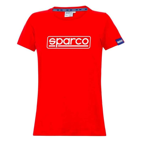 Sparco T-Shirt Lady Frame SMALL Red - 01325RS1S Photo - Primary