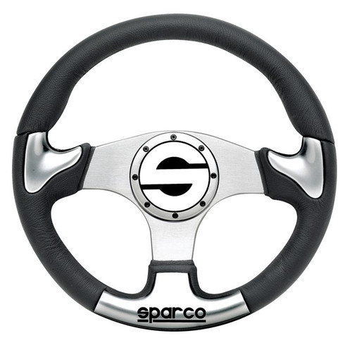 Sparco Steering Wheel P 222 Silver - 015THPUGR345 Photo - Primary