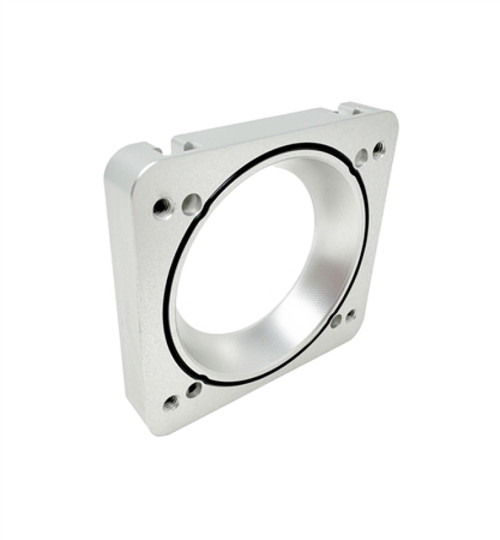 Torque Solution 06-21 Subaru STI / 08-14 Subaru WRX Big Bore 76mm Throttle Body Adapter - Silver - TS-SU-870O-S User 1