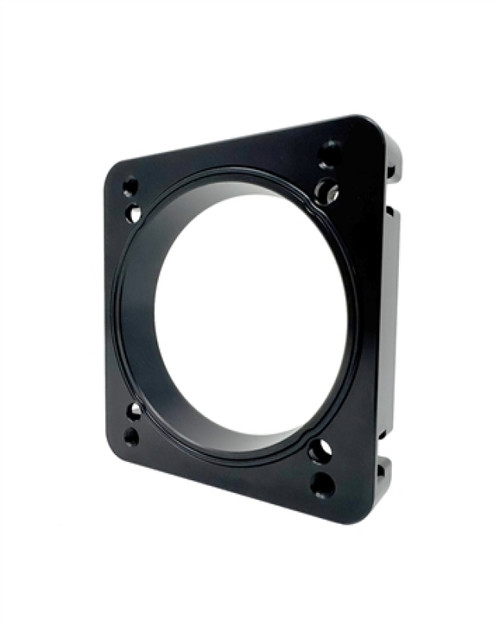 Torque Solution 06-21 Subaru STI EJ Big Bore Manifold Big Bore 76mm Throttle Body Adapter - Black - TS-SU-870P-BK User 1