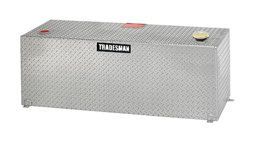 Tradesman Aluminum Rectangular Liquid Storage Tank (100 Gallon Capacity) - Brite - 3199 Photo - Primary