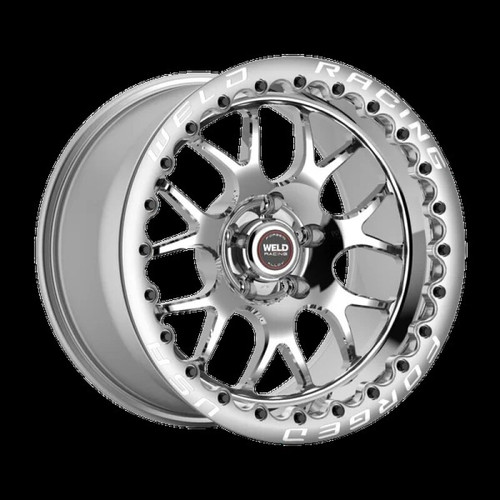 Weld S77 15x10 / 5x4.5 BP / 6.5in BS (Med Pad) Polished Wheel - Black SBL MT - 77MP510A65F Photo - Primary