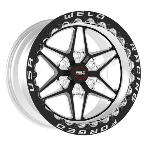 Weld S81 17x10.5 / 5x112mm BP / 7.3in. BS Black Wheel - Blk SBL (Med Pad) - 81MB7105J73F Photo - Primary