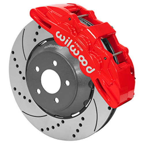 Wilwood 15-23 Mustang Front Kit SX6R Lug Drive - 140-14928-DR Photo - Primary