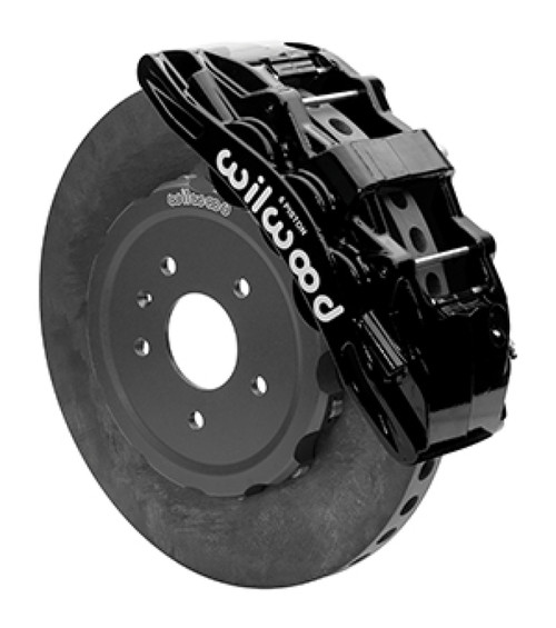 Wilwood SX6R WCCB Carbon-Ceramic Front Brake Kit 15in Plain Face Black 05-13 Chevy Corvette - 140-15312-CSIC Photo - Primary