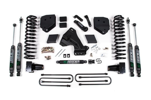 Zone Offroad 20-21 Ford F-250/F-350 6in Radius Arm Drop Suspension Lift System - Nitro Shocks Diesel - ZONF62N Photo - Primary
