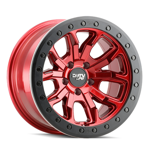Dirty Life 9303 DT-1 17x9 / 5x127 BP / -38mm Offset / 78.1mm Hub Crimson Candy Red Wheel - 9303-7973R38 Photo - Primary
