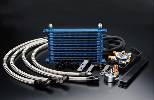 GReddy 89-94 Nissan Skyline GT-R (BNR32) 13 Row Oil Cooler Kit w/ Oil Filter Relocation - 12024413 Photo - Primary