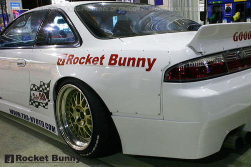 GReddy 94-98 Nissan 240SX/Silvia S14 Rocket Bunny Rear Wide Panel Over-Fenders Ver. 1 - FRP *Only* - 17020255 Photo - Primary