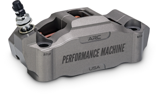 Performance Machine 125 x 4 Race Series Radial Mount Caliper with ARC - Left - Gunmetal Grey - 0052-2427-GYC User 1