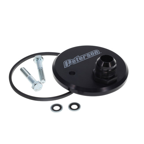 Peterson Fluid Systems Chevrolet 2 -12AN Inlet Fitting Block Off Plate - 09-0004 Photo - Primary