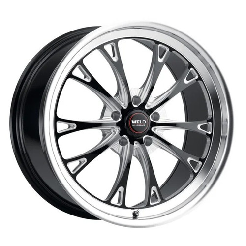 Weld Belmont Beadlock 17x10 / 5x114.3 BP / ET49 BS7.42 Gloss Black MIL DIA 78.1 - S90870067P49 Photo - Primary