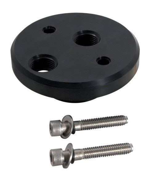 Peterson Fluid Systems Remote Filter Adapter For Chevrolet V8 w/ Spin-on Filter -10AN Ports - 09-0202 Photo - Primary