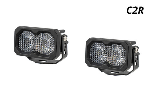 Diode Dynamics C2R White Flood Standard LED Pod (Pair) - DD8450P Photo - Primary