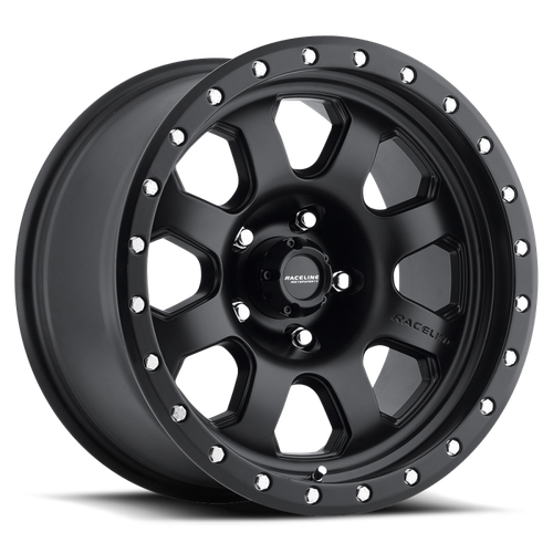 Raceline 929B Avenger 17x9in / 8X165.1 BP / 20mm Offset / 130.81mm Bore - Satin Black Wheel - 929B-79080+20 Photo - Primary