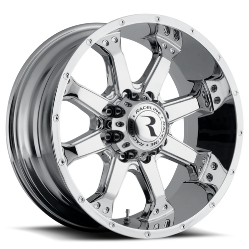 Raceline 991C Assault 16x8in / 5x127 BP / 0mm Offset / 78.1mm Bore - Chrome Wheel - 991C-68050-00 Photo - Primary