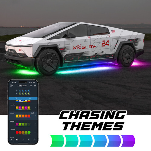 XK Glow Tesla Cybertruck XKMax LED Underglow Light Kit w/ RGBW Chasing Lights - MX-CAR-CT User 1