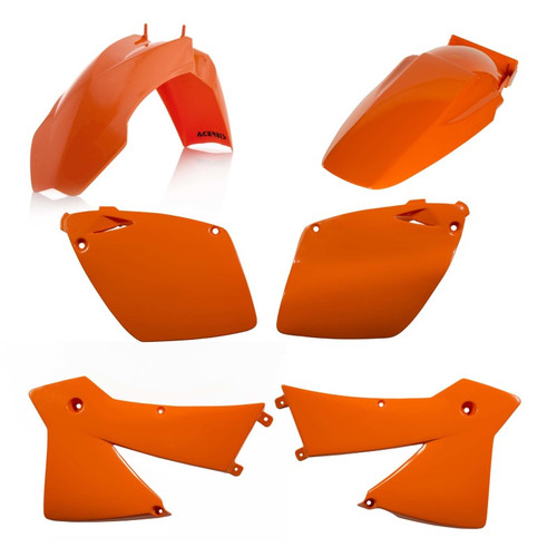 Acerbis 01-03 KTM SX250-400/ 2003 EXC/MXC Plastic Kit - KTM Orange - 2070950237 Photo - Primary