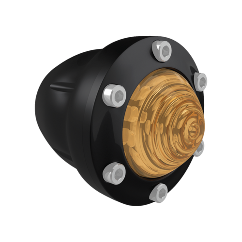 Burly Brand Universal Reaper Amber Front Led Turn Signal Set 5/16 Bolt - Black - B13-2513 User 1