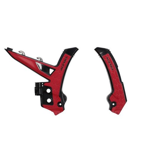 Acerbis 2024 GasGas MC/ MC-F/ EC/ EC-F/ EX250/300 EX-F Frame Guards- X-Grip - Black/Red - 2984761042 Photo - Primary