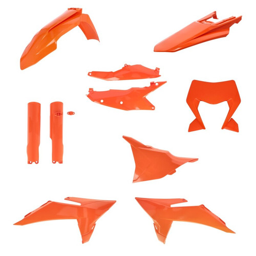 Acerbis 2026 KTM 250-500 EXC-F/ 125-300 XC-W/ 450 XCF-W Full Plastic Kit - 16 Orange - 2988065226 Photo - Primary
