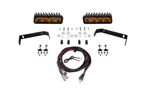 Diode Dynamics 2019-2021 Ford Ranger SS6 Sport LED Kit Yellow Fog 3000K - DD8872 Photo - Primary