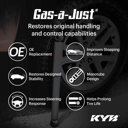 KYB 08-11 Lexus GS350 RWD / GS460 / 07-11 GS450h Gas-A-Just Monotube - Front Right - 7210007 Photo - Primary