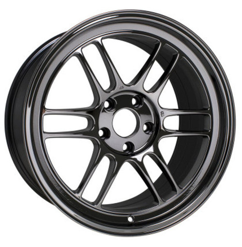 Enkei RPF1 15x7 4x100 35mm Offset 73mm Bore Black Chrome Wheel Miata 4-Lug / 02-06 Mini (MOQ 40) - 3795704935SBC Photo - Primary